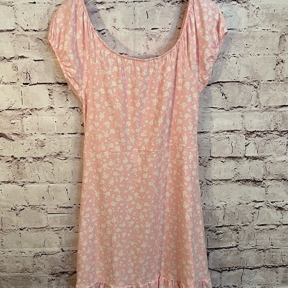 No Boundaries Juniors' Puff Sleeve Dress Size Medium 7/9 - Picture 3 of 5